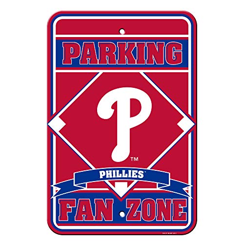 MLB Philadelphia Phillies Sign12x18 Plastic Fan Zone Park, Team Colors, One Size -  Caseys-Distributing, 62222