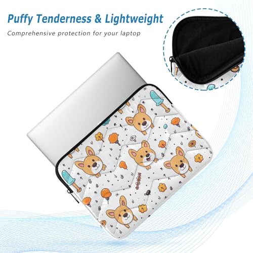 Funda para portátil 13-14 pulgadas con diseño de perros miniatura 5