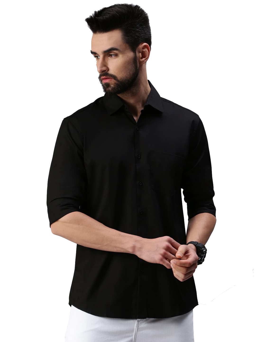 Peppyzone Men’s Regular Fit Casual Shirt