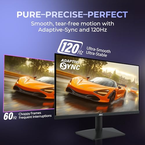 Image of AOC 22B15H2 21.45 inch Full HD IPS Monitor | 120Hz Refresh Rate | 1ms MPRT | Adaptive Sync | 3-Sided Frameless | Low Blue Mode | HDMI & VGA | Black
