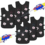 6 Pcs Water-Activated Target Vests, Pool Game Accessories for Outdoor Activities