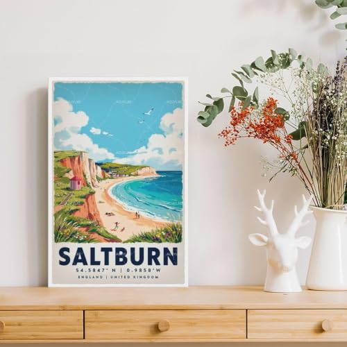 Poster Saltburn aquarelle vintage, idée cadeau déco esthétique