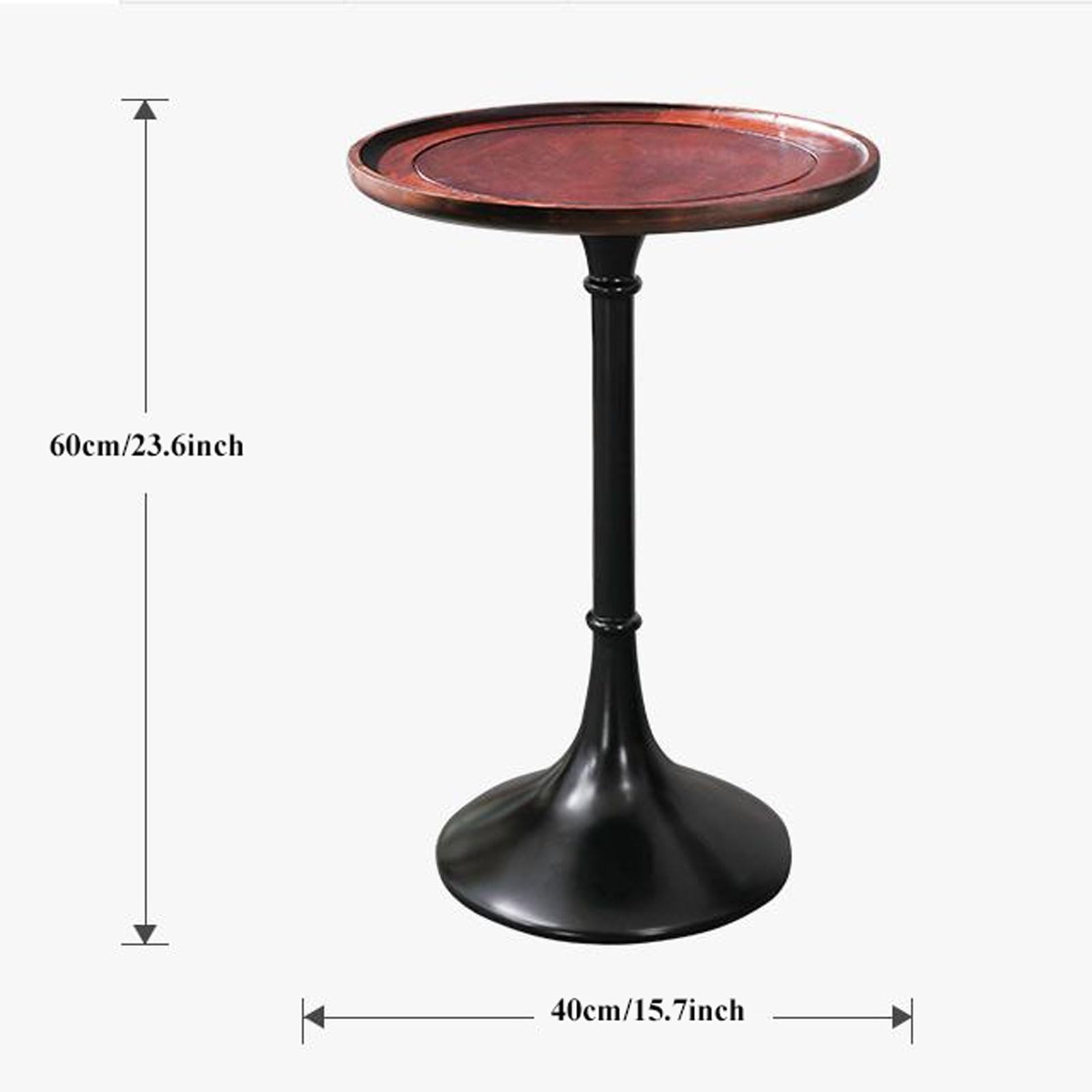 eexbz Sofa Solid Wood Round End Table, Farmhouse Circle End Side Table for Living Room, Sofa Bed Side Table Nightstand, Small Coffee Table Home Decor Sofas for Living Room