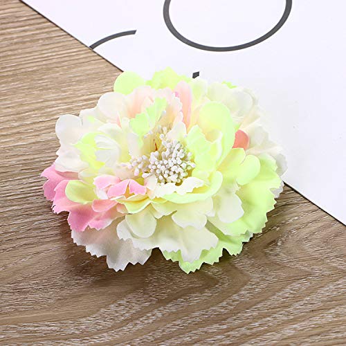 Miniatura 9 de Amuhou Broche de flores para el cabello para mujer, diseño de flores, para tocado de novia, bailarina flamenca (paquete de 16 peonías)
