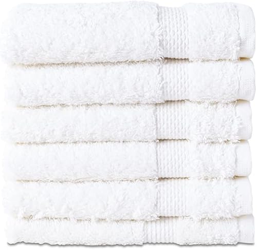Miniatura 64 de Hencely Juego de 2 toallas de mano de lujo (16 x 28 pulgadas), algodón turco suave, absorbente, de secado rápido, para cara, cuerpo, cocina y baño