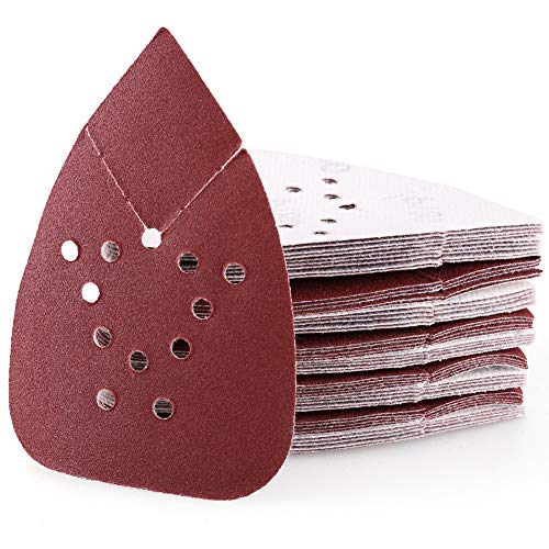Sanding Pads for Black and Decker Mouse Sanders, 50PCS 180 Grit Hook