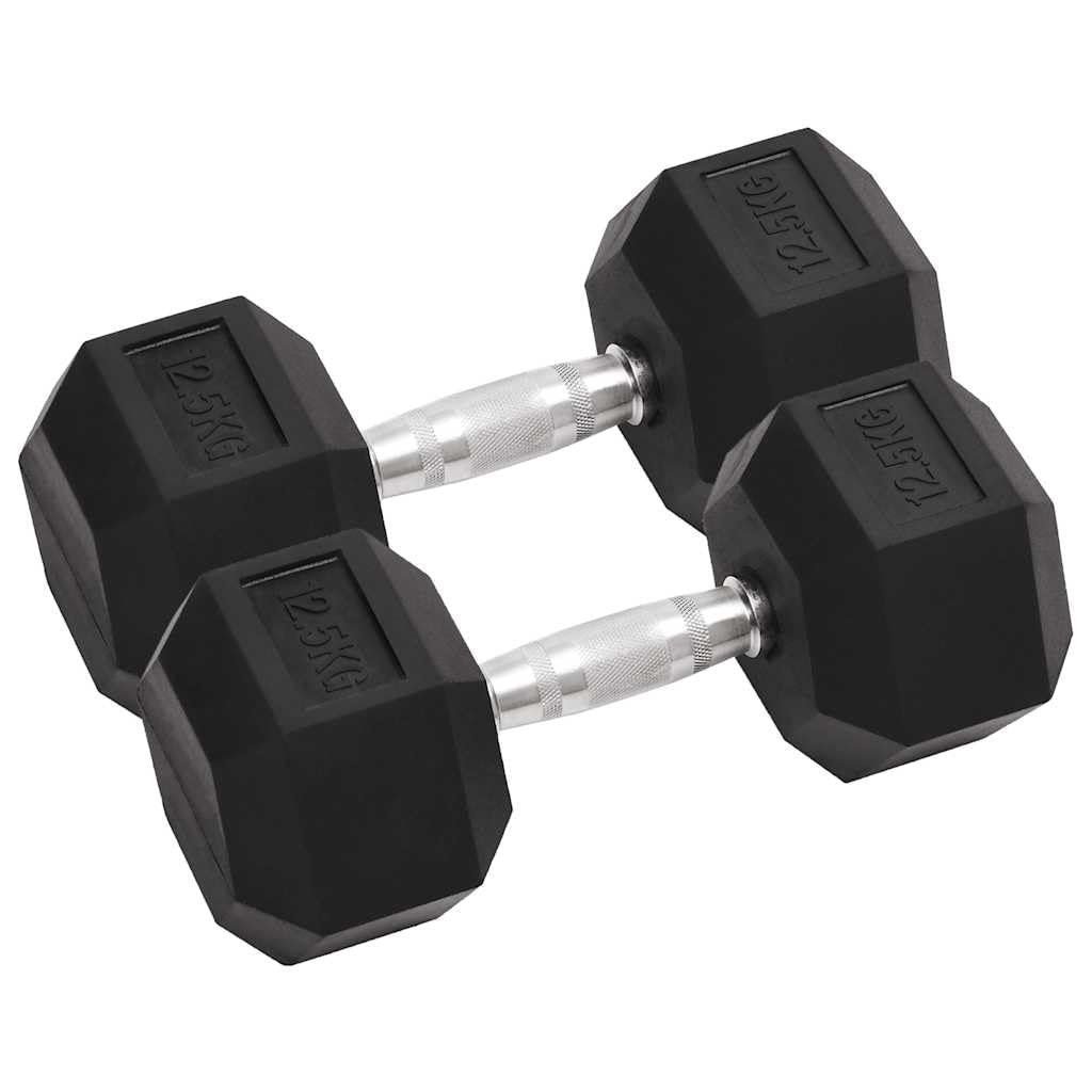Kurzhanteln 2 Stk. 12,5 kg Gusseisen mit rutschfestem Griff für Krafttraining, Muskelaufbau, Homegym, Fitnessstudio, verstellbar, langlebig, ergonomisch, vielseitiges Sportzubehör