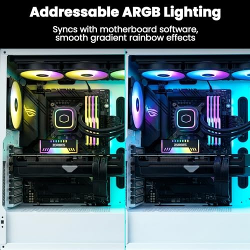 Image of ZORBES M.2 2280 NVMe SSD ARGB Heatsink, 5V 3-Pin Addressable RGB Aluminum Cooling Radiator for M.2 2280 SSD, High-Performance Thermal Cooler for Gaming PC & Desktop