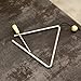 Musfunny Triangle Musical Instrument with Striker, Rhythm Steel Triangles Hand Percussion (7 inch)