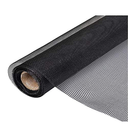 Image of UR LITTLE SHOP Fiberglass Mosquito Net for Windows 4 /9 Feet (120 /270 Cm) 48 /108 Inches 1 Year Guarantee Without Stitching (Black Color)