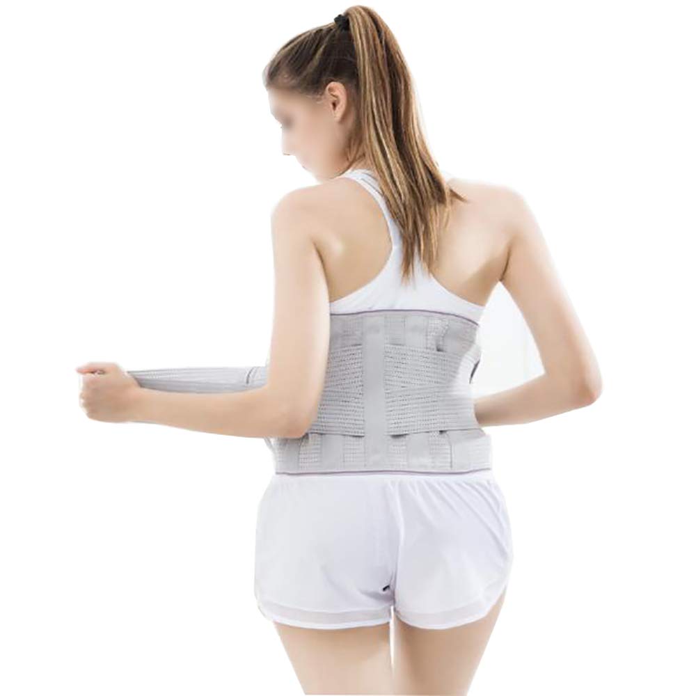 Faja Lumbar Fitness, cinturón de Soporte Lumbar, cinturón de compresión para Hombres y Mujeres, Alivio del Dolor de Espalda, Hernia de Disco, ciática, escoliosis y más,XXL
