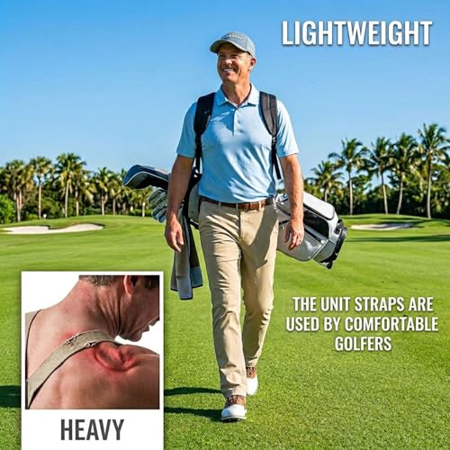 Correas para bolsa de golf de doble hombro acolchadas y regulables 3