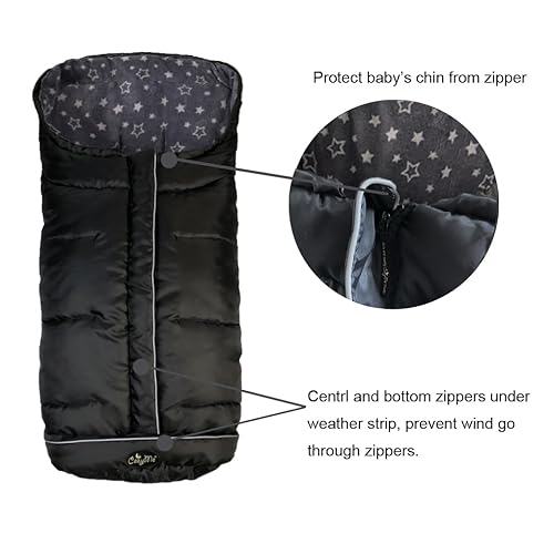 Miniatura 4 de CozyMe Saco para cochecito Go 3 Seasons para niños pequeños, a prueba de viento, bolsa antideslizante de invierno, calentador de cochecito de 6 a 36