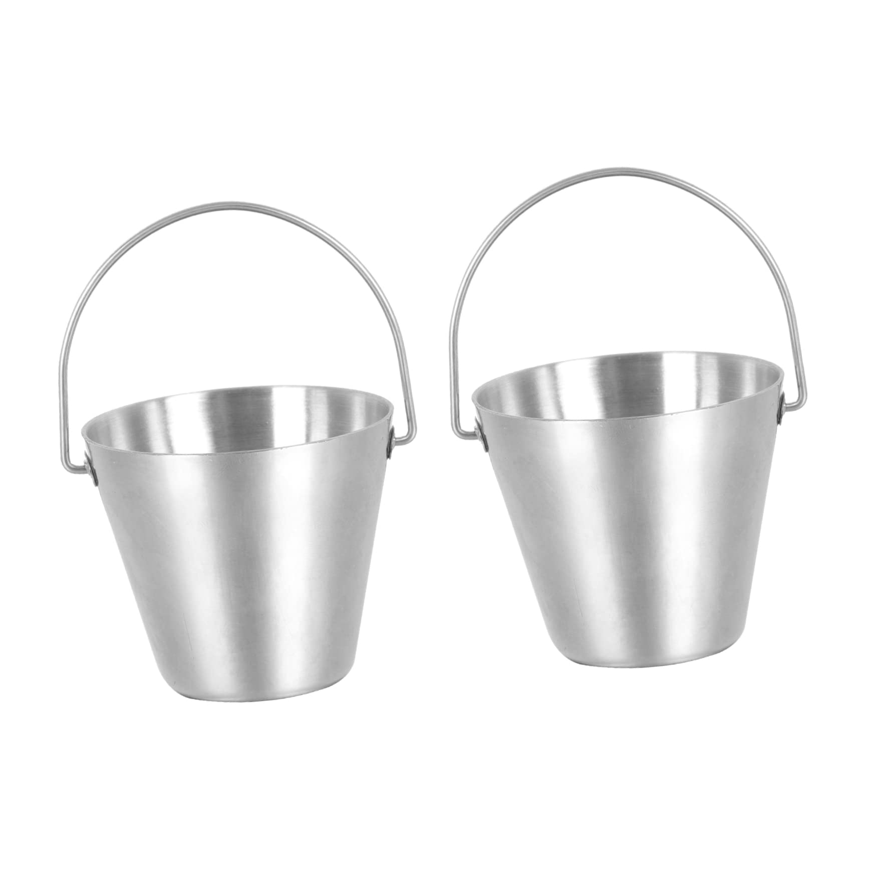 KOMBIUDA 2pcs Teppanyaki Egg Tray Steamed Egg Rack Steamed Egg Holder Mini Serving Buckets Egg Storage Rack Boiled Egg Holder Miniature Holder Egg Stand for Display Silver Stainless Steel