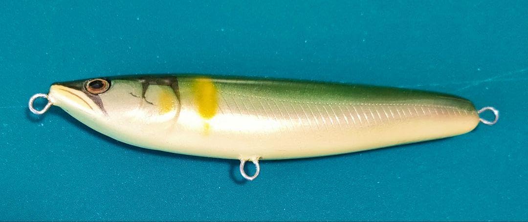 【超リアル！】ハンドメイドルアー　超リアルアユ75mm 　鮎　ウッド製 超リアル！】ハンドメイドルアー 超リアルアユ75mm 鮎 ウッド製