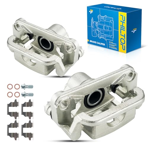 Image of PHILTOP 19-B2780A 19-B2781A Rear Disc Brake Caliper Assembly Fit for Nissan Altima 2007 2008 2009 2010 2011 2012, Maxima 2007-2008, Pair Set of 2 Rear Driver and Passenger Side