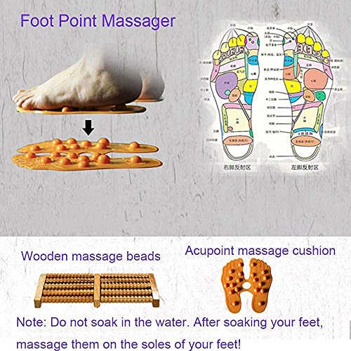 Balde de Madera Natural para Spa de Pies con Masaje miniatura 3