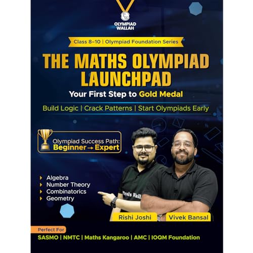 Image of PW Olympiad Wallah Classes 8-10 The Math Olympiad Launchpad by Rishi Joshi Sir and Vivek Bansal Sir | Ideal For SASMO, NMTC, Maths Kangaroo, AMC, IOQM Foundation Exams | With PYQs