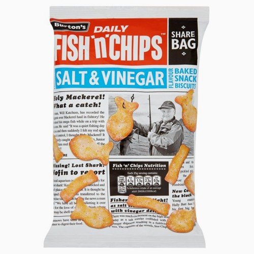 Burton's Fish N Chips Salt & Vinegar (5X25G) 125g