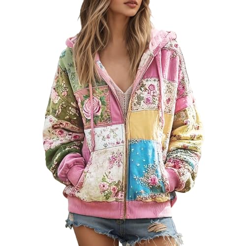 Veste décontractée fleurie idéale pour les balades en plein air