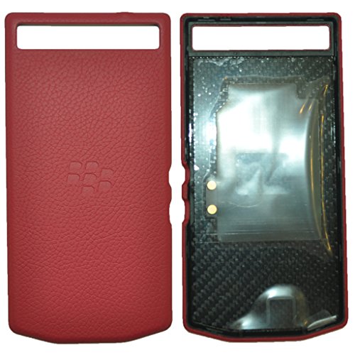 BlackBerry 10255 PD batería Door de Piel P '9982, Color Rojo