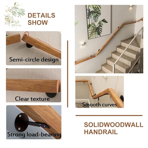 Main courante escalier bois antidérapant contre les risques de chute - 4