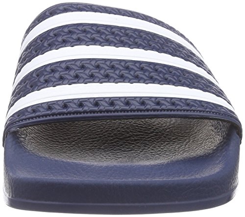 navy blue adidas slides