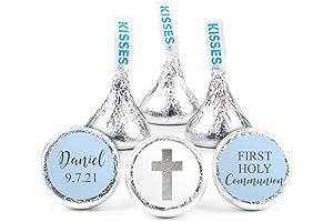 Personalized Baptism Stickers for Boy