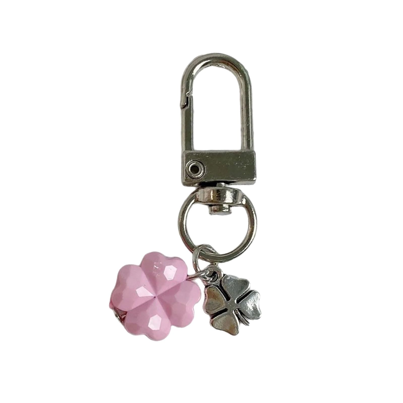 NEWFT Korean Design Four Clovers Charm Lightweight Keychain Phone Ornament Stylish Phone Strap Charm Bag Decoration