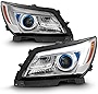 ACANII - For 2014-2016 Buick LaCrosse Halogen LED Tube Projector Headlights Headlamps Replacement Driver +Passenger Side