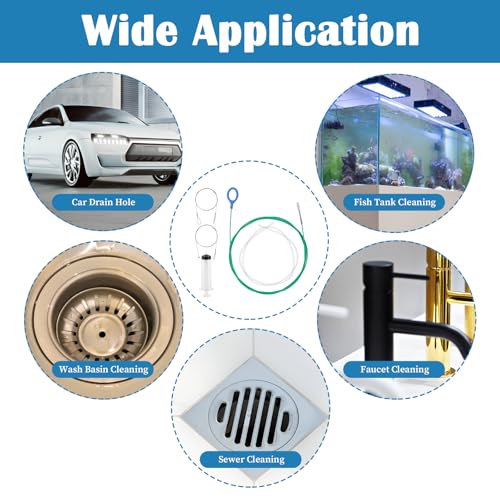HaiFafafaing Flexible Abflussbürste Lang 300cm Auto Schiebedach Reinigungsbürste Rohrreiniger Autozubehör Abflussreiniger Bürste für Auto Schiebedach Kofferraum Öltank Radwischer Abflussloch
