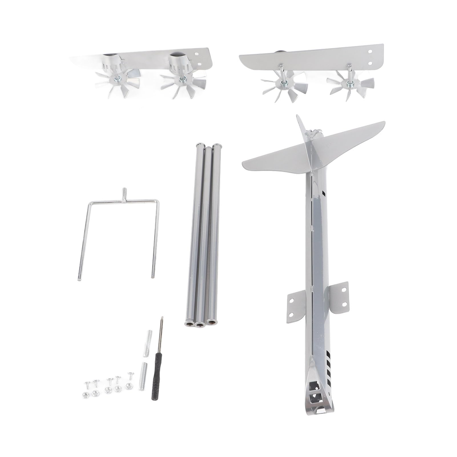 Metall-Flugzeug-Windmühle, Hof-Spinner, Flugzeug-Wind, Edelstahl-Skulptur, Garten, Einfache Montage, Dekoration