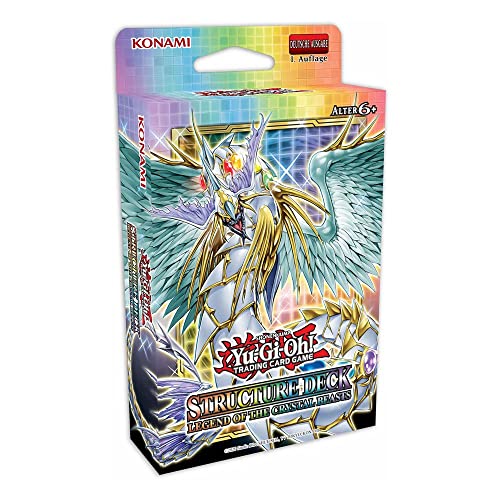 YuGiOh Structure Deck Legend of the Crystal Beasts | DEUTSCH | Yu-Gi-Oh! Karten NEU GÜNSTIG | + Arkero-G 50 Small Soft Sleeves japanische Kartenhüllen