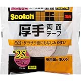 3M スコッチ 厚手両面テープ 25mm×15m PAD-25