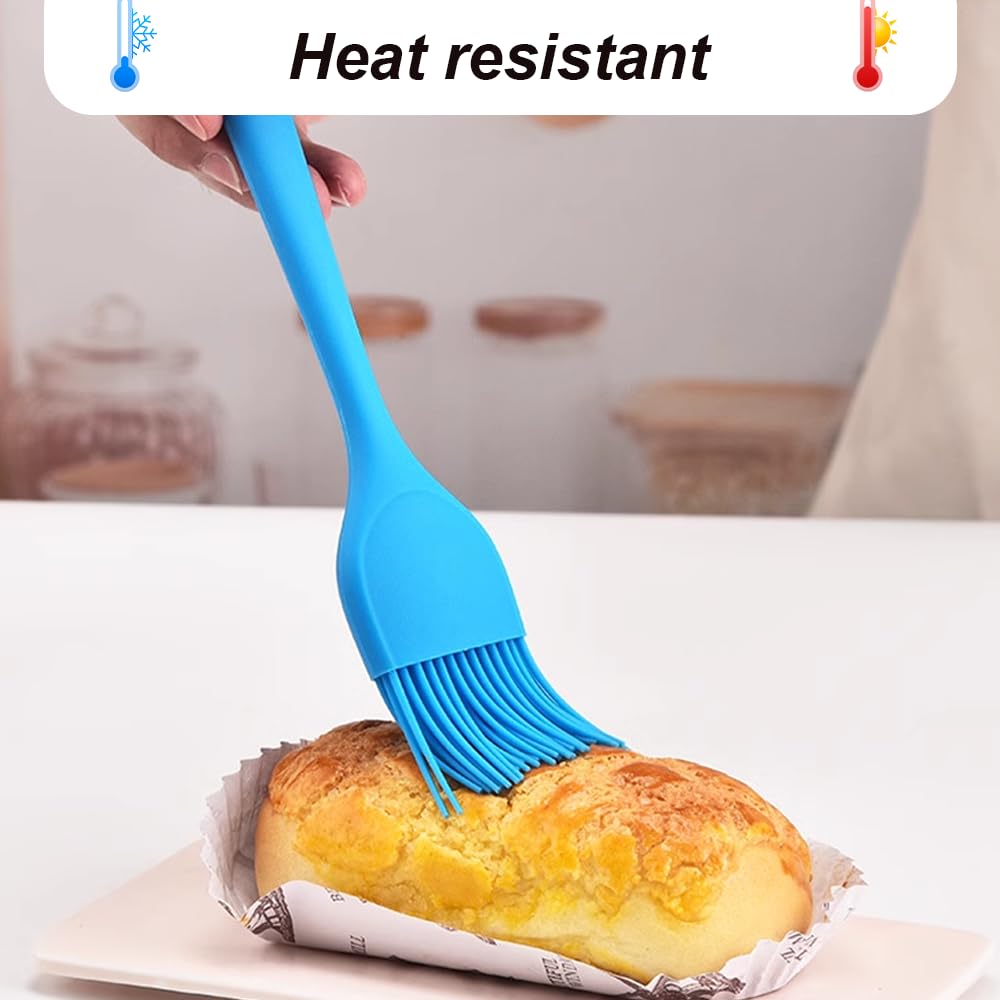 Pennello Cucina Pennelli Silicone, Spazzola per Barbecue, Spazzola da Forno in Silicone, Spazzola per Cottura BBQ, per Grigliare, Cuocere, Cucinare, Pasticceria
