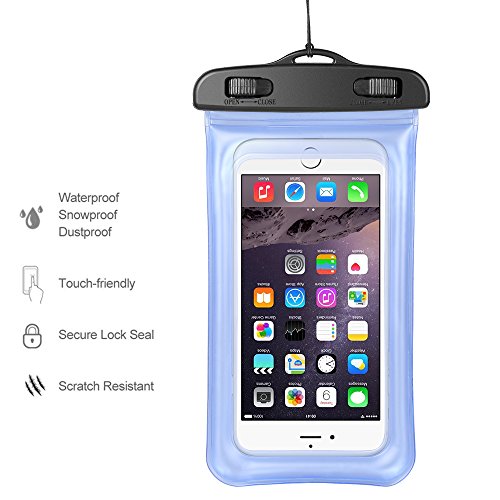 Floating Waterproof Pouch For Samsung Galaxy Note 20 Ultra S20 S21 S22 S23 Ultra S21+ S20 Plus S21 Fe Note 10 Plus Lite 9 S10 Plus A53 5G, A13 5G, A52 5G, A42 5G Underwater Phone Case Dry Bag (Blue) #TOP5