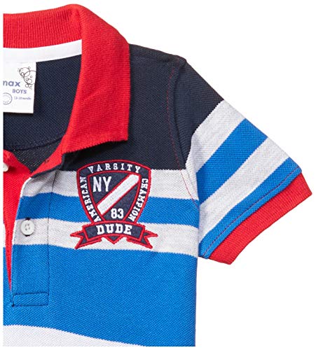 Image of Max Boys Colourblocked Polo T-Shirt