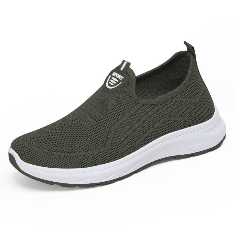 BAKANO Sport Women's Lightweight Breathable Slip On Sneakers - Mesh Athletic Shoes, Cushoned Sole, Easy On/Off Confort