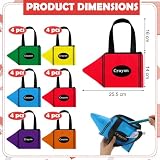 Bulyoou 24 Pcs Crayon Gift Bag End of Year Gift Bags Back to School Teacher Gifts Preschool Graduation Bags Crayon Party Favors for Teacher Appreciation Preschool Kindergarten Party Supplies
