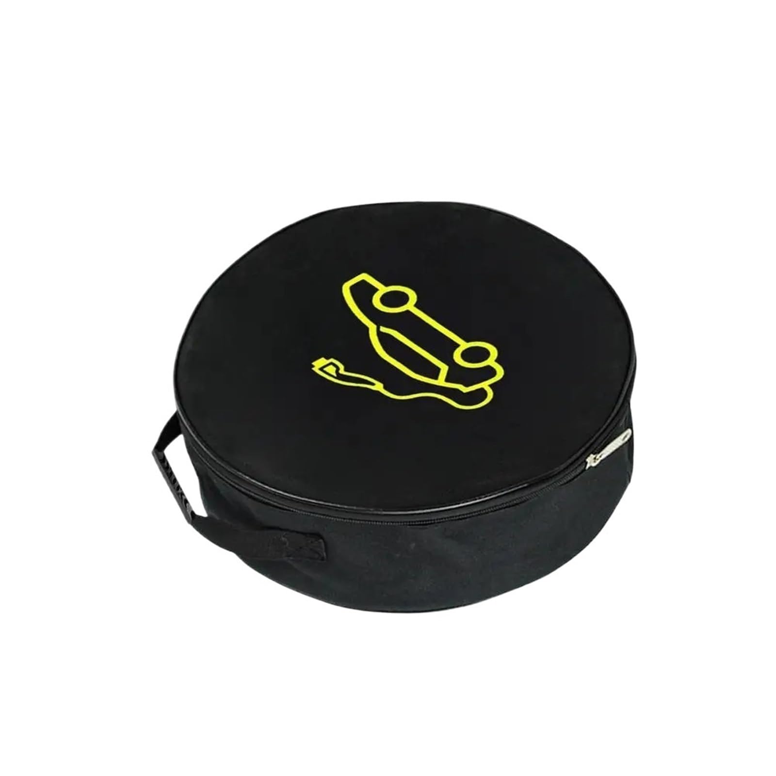 Borsa for Il Trasporto del Cavo di Ricarica for Auto, Borsa for l'organizzazione del Cavo di avviamento della Presa di Ricarica for Auto elettrica per Cavo di Ricarica(Black-Round)