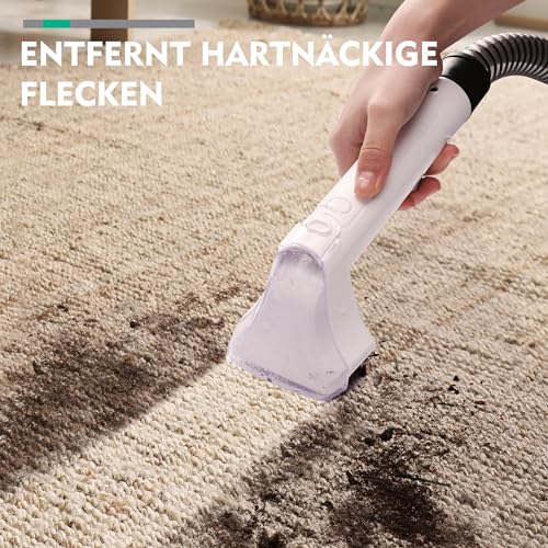 HAUSHOF Waschsauger Teppichreiniger, StainZapper Fleckenreiniger für Teppich mit Reinigungsmittel,...