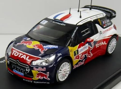 Citroen DS3 WRC 2012 Monte Carlo Rally (Winners Sébastien Loeb and Daniel Elena) Car Diecast Model SCALE 1/43 | PB11