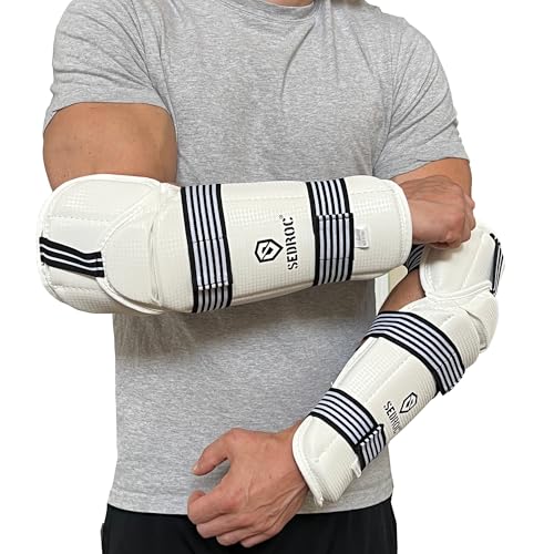 Sedroc Taekwondo Forearm and Elbow Guard Arm Pads TKD Protector for Kids and Adults (Extra Large)