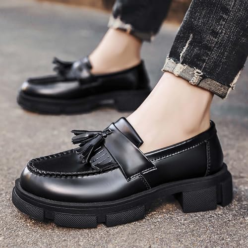 Men's Women's Comfortable Breathable Loafers Lightweight Soft Men's Shoes Women's Shoes Wide Version Wear-Resistant Oxford Shoes Black4