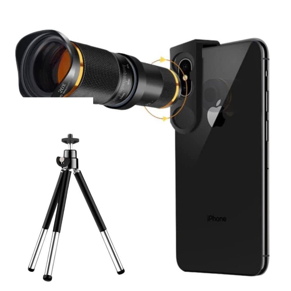 TechKing (TODAY DEAL with 15 YEARS WARRANTY) 20X 4K HD Optical Zoom Mobile Telescope Lens kit for All Mobile Camera | DSLR Blur Background Effectro Lens & Wide Angle Effect Lens (B0BXXLRWG3) Amazon Price History, Amazon Price Tracker