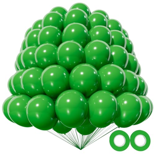 Image of 200pcs Dark Green Balloons 5 Inch, Small Mini Latex Balloons for Party Birthday Baby Shower Anniversary Festival Arch Garland Decoration