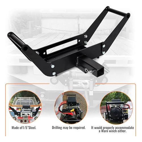 Image of ECOTRIC 10x 4 1 /2 Cradle Winch Mount Mounting Plate 8000-13,000 Lb Capacity