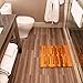 Villa Acacia Wooden Bath Mats -23 x 23 Inch Acacia Wood Indoor or Outdoor Shower Mats - Slated Platform Wood Shower Mat for Floor﻿