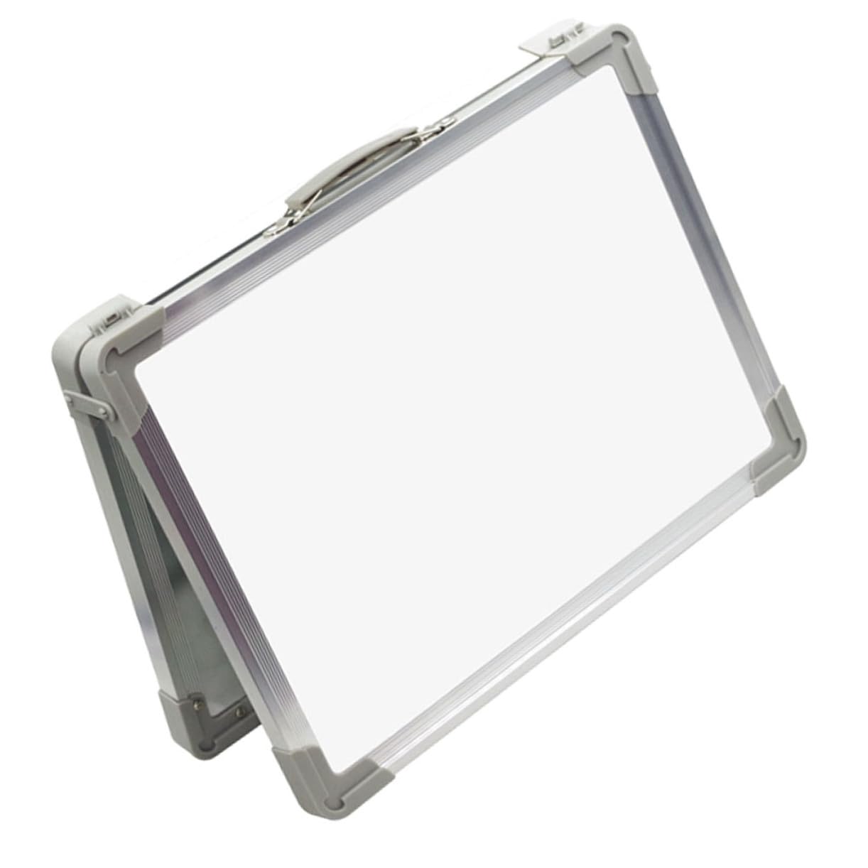 Lavagna in e Doppia Magnetica Bianca da Tavolo Portatile Lega Faccia Pieghevole di Alluminio Abs Superficie Liscia per Istruzione e Ufficio