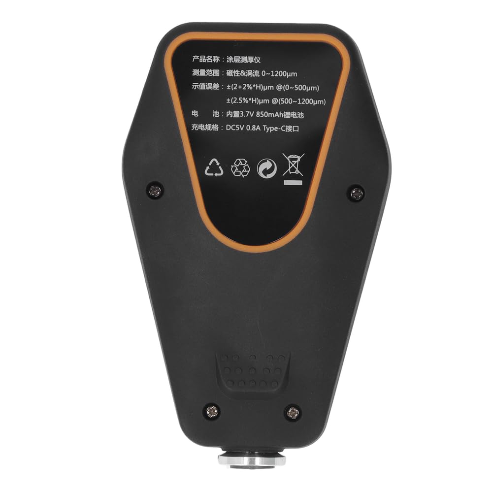 Jauge d'épaisseur de revêtement ABS 0-1200 pour m, film de